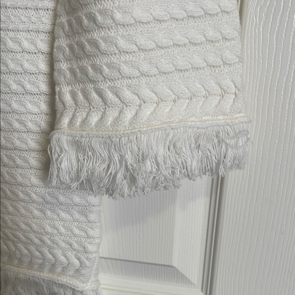 Lulus White Sweater Dress with Fringe - Picture 3 of 7